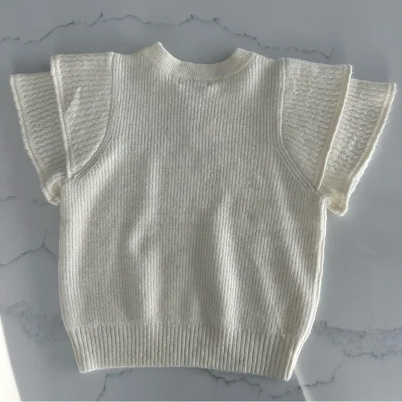 Design History Ruffle Flounce Sweater Vest Top - NWT - Size S - Picture 6 of 6